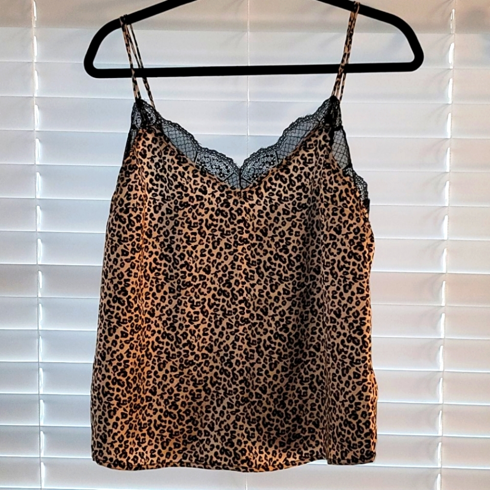 Abercrombie & Fitch leopard print camisole